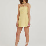 Long Story Short Linen Mini Dress