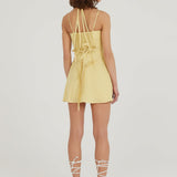 Long Story Short Linen Mini Dress