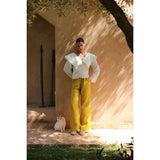One Word After Another Linen Blouse