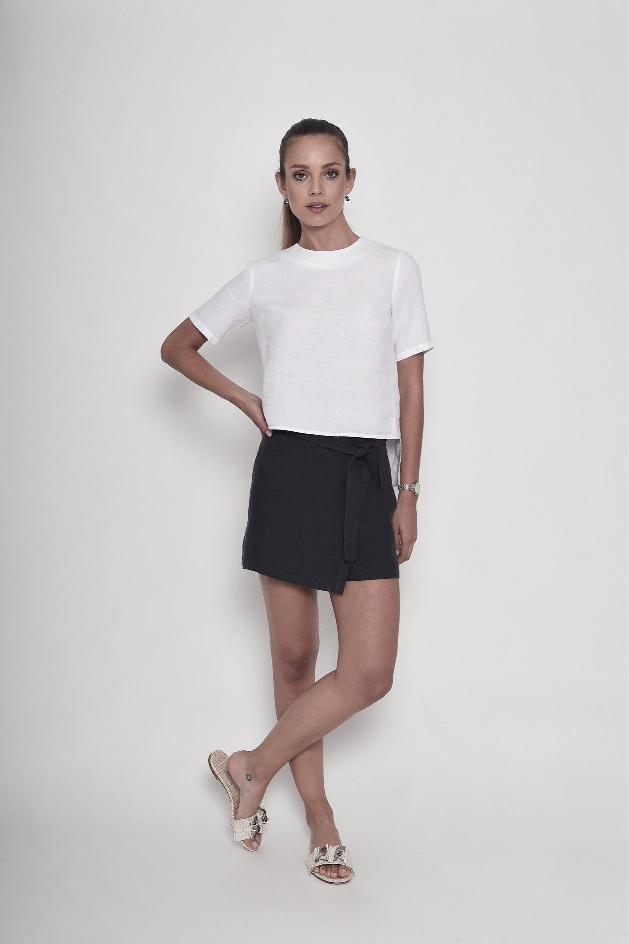 A Walk in Sintra Linen Blouse