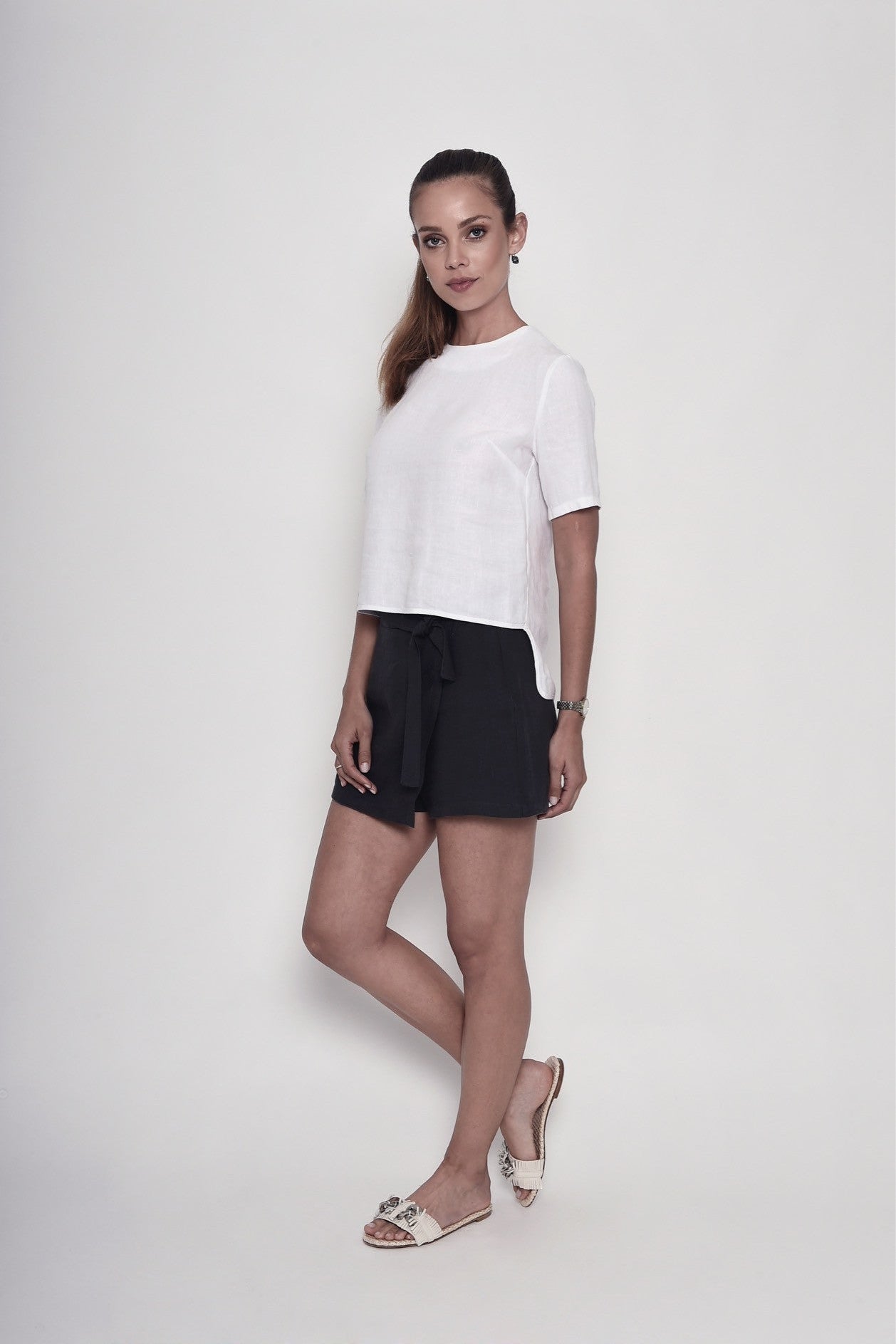 A Walk in Sintra Linen Blouse