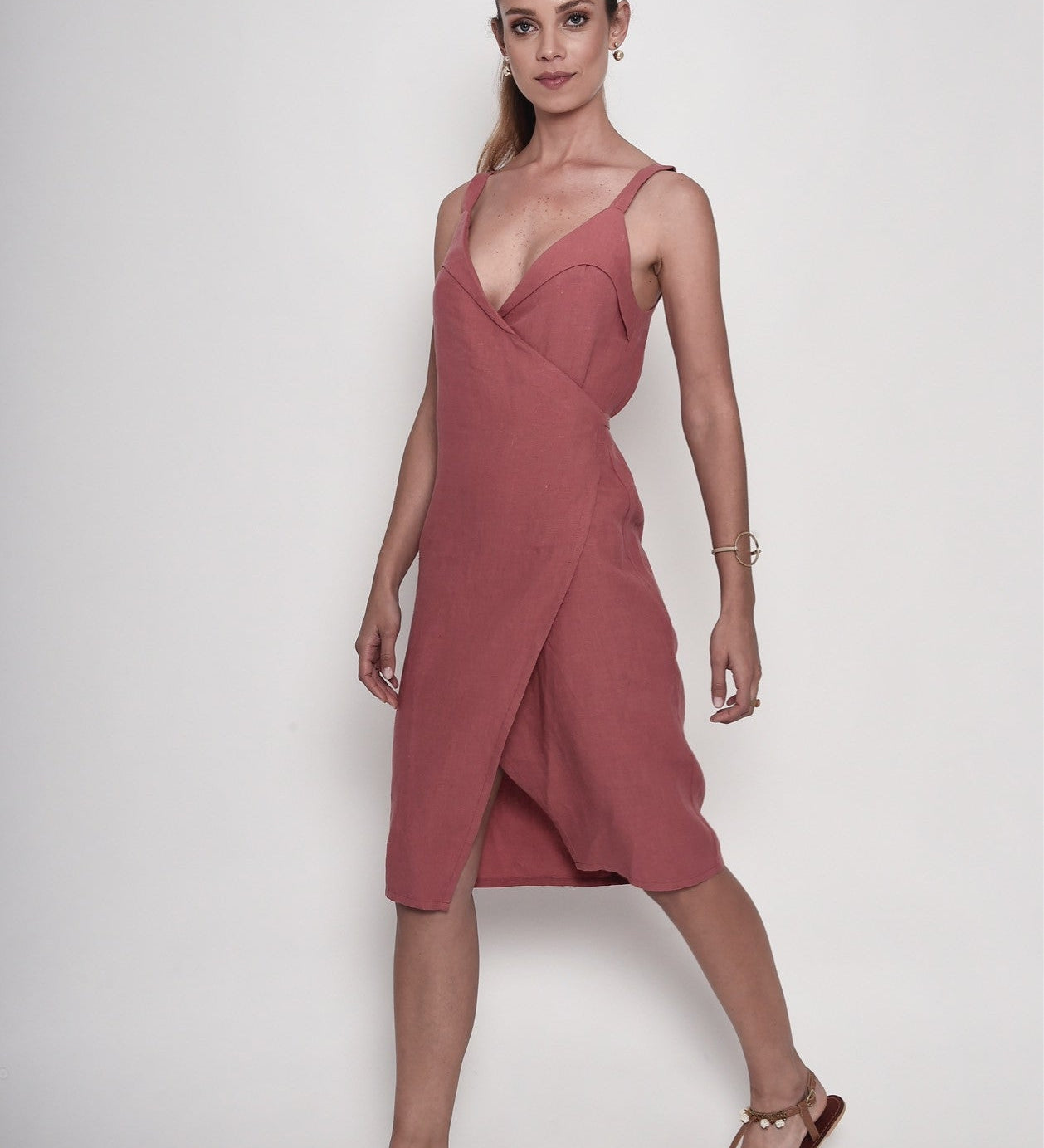 The French Balcony Rituals Linen Dress