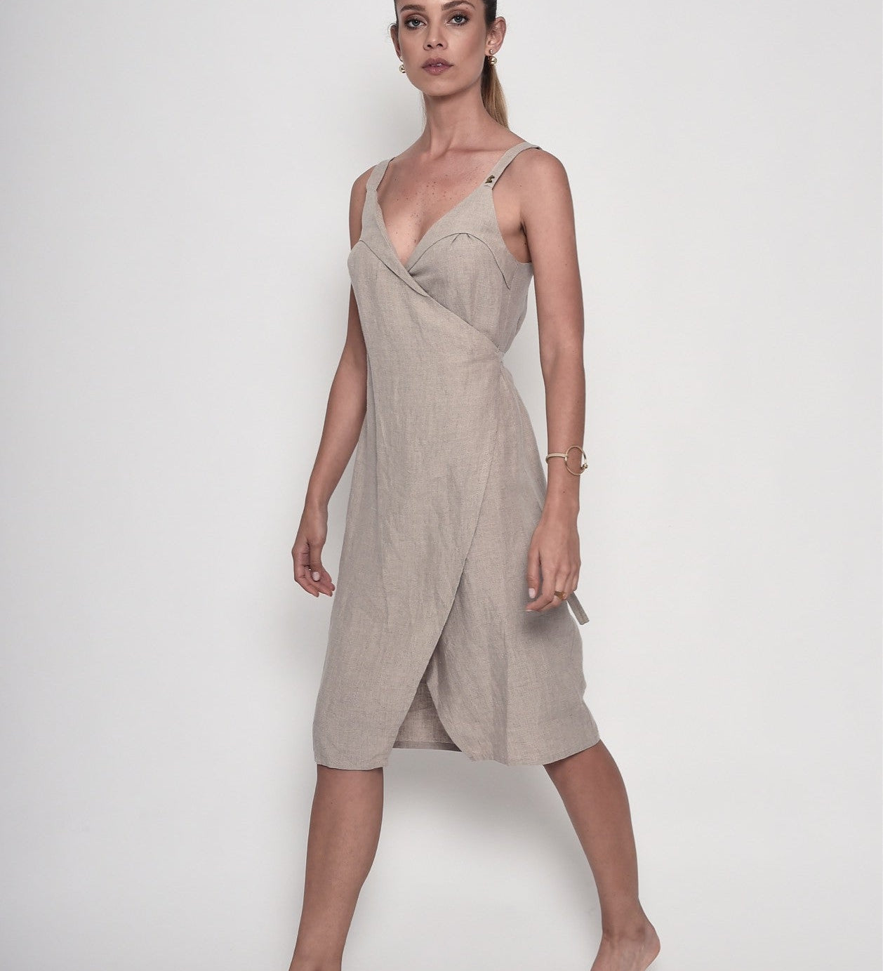 The French Balcony Rituals Linen Dress
