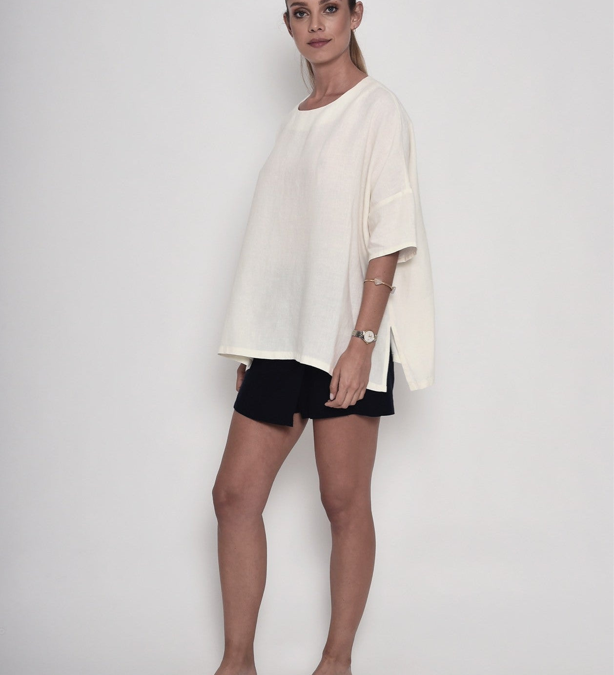 Reading to Celsus Organic Linen Blouse