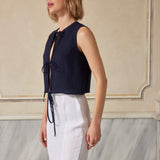 Deep Down Inside Linen Blouse
