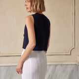 Deep Down Inside Linen Blouse