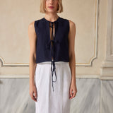 Deep Down Inside Linen Blouse